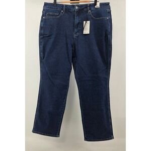 Judy Blue High Waist Tummy Control Straight Leg Jeans Dark Blue 18W JB88575 NEW